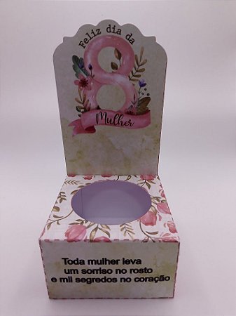 Embalagem para mini suculenta dia da mulher