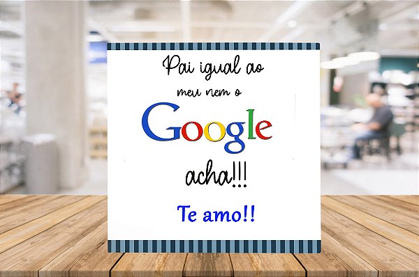 Azulejo Personalizado para o Dia dos Pais 15x15