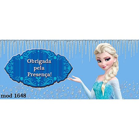 10 Rótulo/adesivo para cofre de papelão Frozen(Personalizamos qualquer tema)