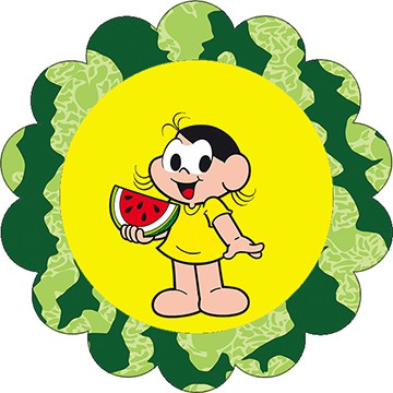 20  adesivo redondo da Magali 5x5