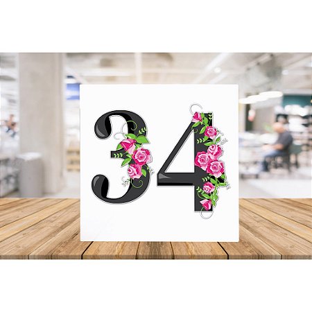 Azulejo Personalizado  Numeral (após compra nos envie o número desejado)