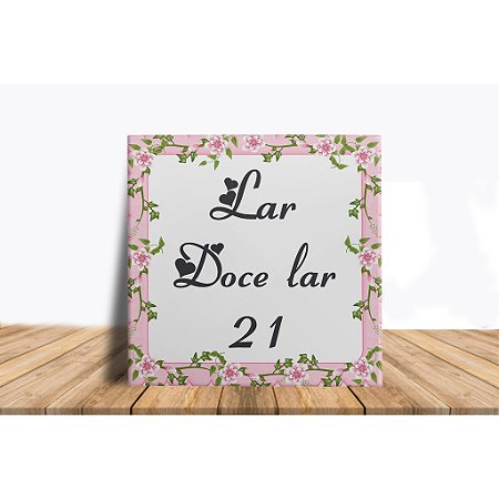 Azulejo Lar Doce Lar( após compra nos envie o número desejado)