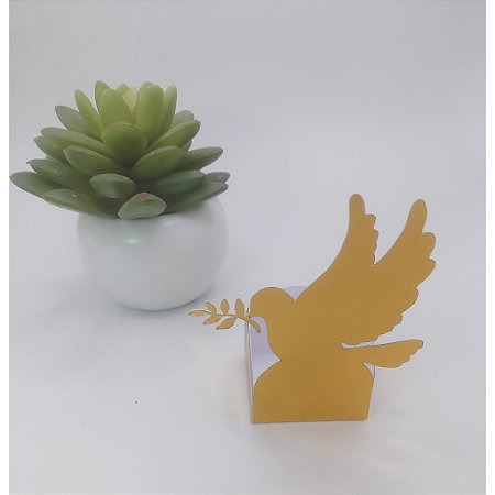 Forminha para docinho  batizado dourado com 10 unidades