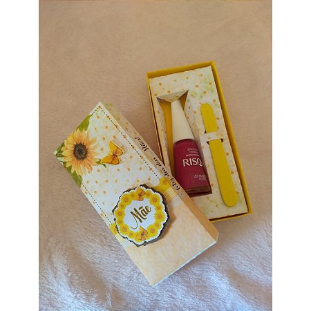 Caixa esmalte para o dia das mães