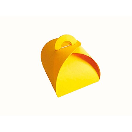 Forminha para bem casado amarelo com 100 unidades