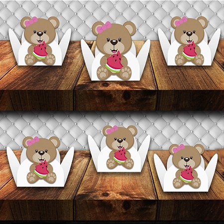 Forminha 3D Ursinha Gulosa com 100 unidades