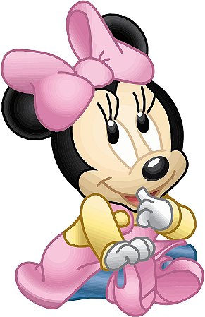 Aplique da Minie  Rosa  com 10 unidades ( fazemos qualquer Tema)