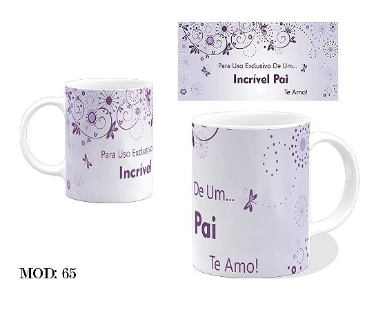 Caneca de Porcelana Pai Incrível