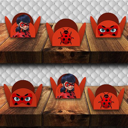Forminha  Ladybug  com aplique  100 unidades