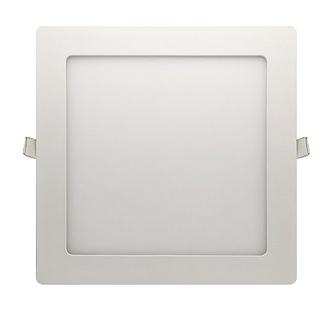 PLAFON LED QUADRADO EMBUTIR 18W BRANCO FRIO 6500K - H2X TECH