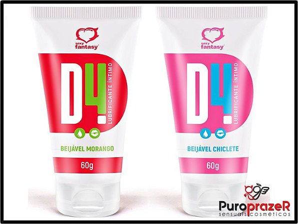 LUBRIFICANTE BEIJÁVEL D4 60G - SEXY FANTASY