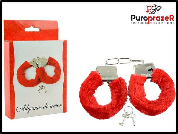 ALGEMA DE METAL COM PELÚCIA