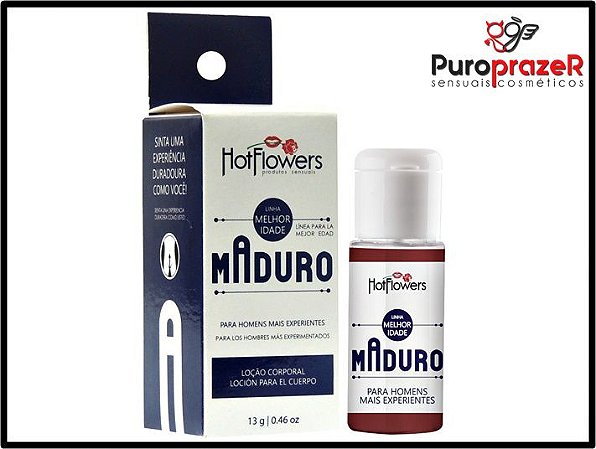 EXCITANTE MASCULINO ESTIMULADOR DE EREÇÃO MADURO 13G - HOT FLOWERS