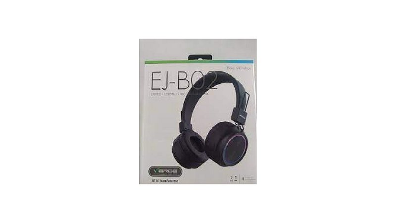 Headphone Fone de Ouvido Verde EJ-B02 Bluetooth