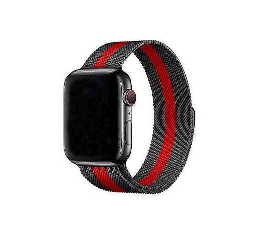 Pulseira para Smartwatch Apple 42mm Magnética - vermelho