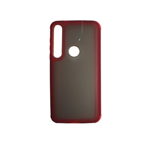 Capa para celular Motorola G8 Plus Transparente Vermelho