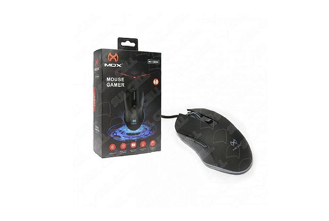 Mouse Gamer Mox Usb 3600Dpi 6 Botoes Led Rgb (MO-GM800)