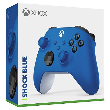 Controle Xbox Azul Shock Blue - Xbox Series X/S, One e PC