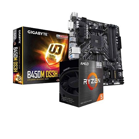 Gigabyte B450M DS3H + Ryzen 5 5600g + 16gb (2x8gb)