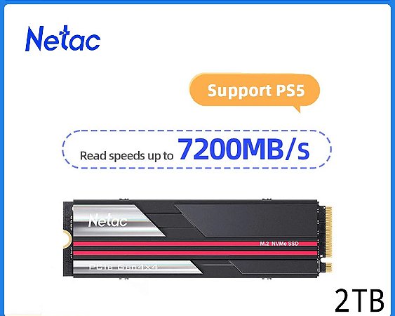 SSD M.2 NVMe Netac 2TB 7200 MB/s