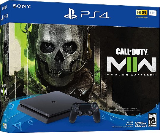 Sony Ps4 Playstation 4 Slim 1TB Bivolt + 2 Controles Dualshock 4 + 2 Jogos  Mídia Física- Frete Grátis !!