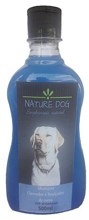 SHAMPOO PELOS CLAROS PARA CÃES E GATOS NATURE DOG - 500 ML