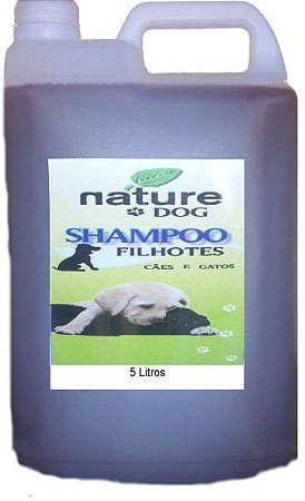 SHAMPOO FILHOTES PARA CÃES E GATOS NATURE DOG -  5 LITROS