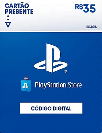R$35 PlayStation Store / PSN - Cartão Presente Digital [Exclusivo Brasil]