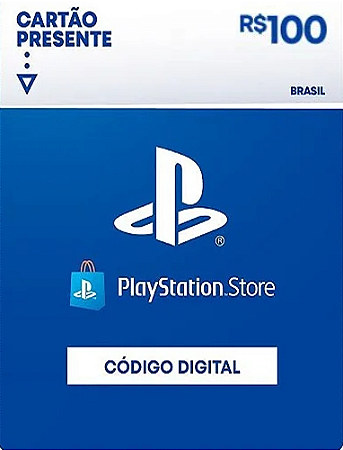 R$100 PlayStation Store / PSN - Cartão Presente Digital [Exclusivo Brasil]