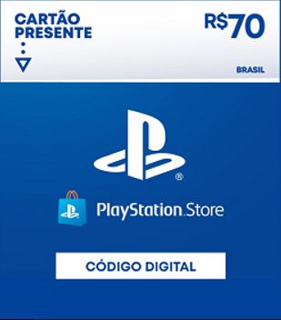 R$70 PlayStation Store - Cartão Presente Digital [Exclusivo Brasil]