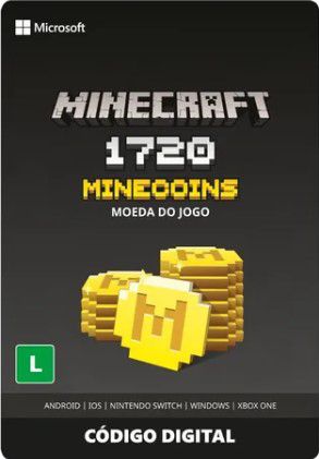 Minecraft: Pacote 1720 Minecoins