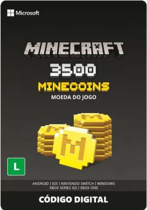 Minecraft: Pacote 3500 Minecoins - GSGames - Sua Loja de Jogos Online