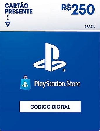 R$250 PlayStation Store / PSN - Cartão Presente Digital [Exclusivo Brasil]
