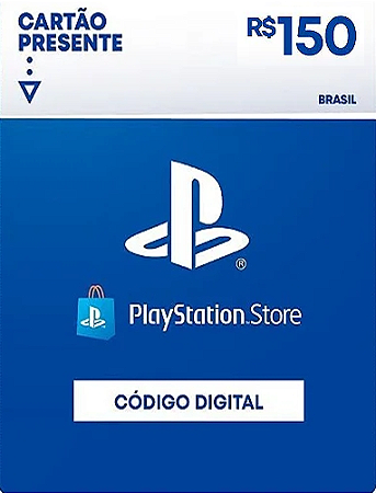R$150 PlayStation Store / PSN - Cartão Presente Digital [Exclusivo Brasil]