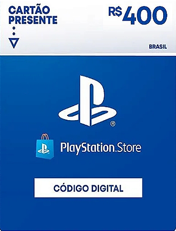 R$400 PlayStation Store / PSN - Cartão Presente Digital [Exclusivo Brasil]
