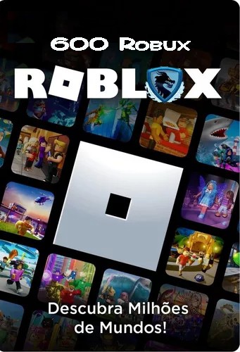 Cartão Roblox - 600 Robux Código Digital
