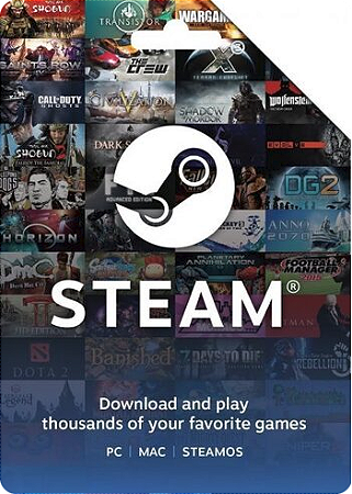 Vale Presente Steam R$200,00 [Digital]