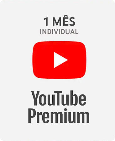 Youtube Premium 1 Mês - Assinatura Youtube Premium Gift Card