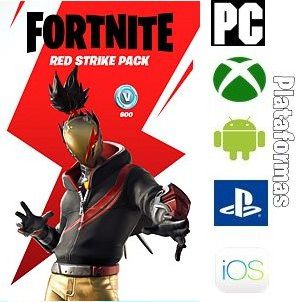 Pacote Atacante Vermelho - Fortnite