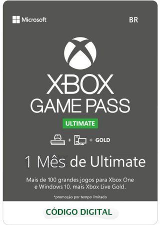 Xbox Game Pass Ultimate 1 Mês - Xbox One Xs