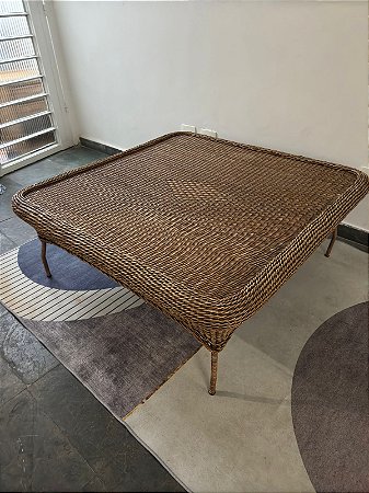 Mesa de centro em  junco natural