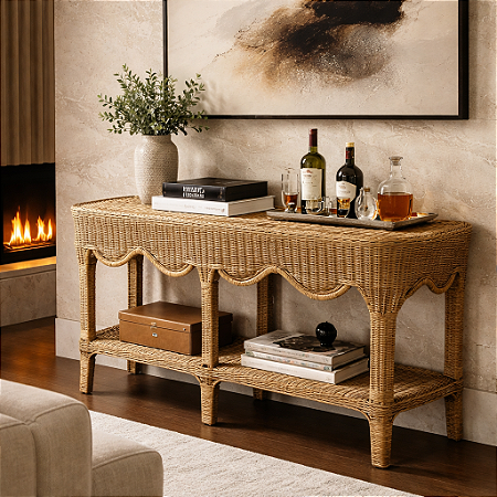 Aparador Arraial em fibra de junco natural