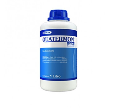 Quatermon (Amônia Quaternária) 30% 1 Litro - Validade:30/12/21