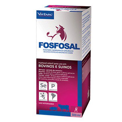 Fosfosal Suplemento Injetável Virbac 500 ml