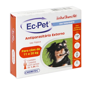 Ec-pet (Fipronil) 11 a 20 Kg 1,34 ml