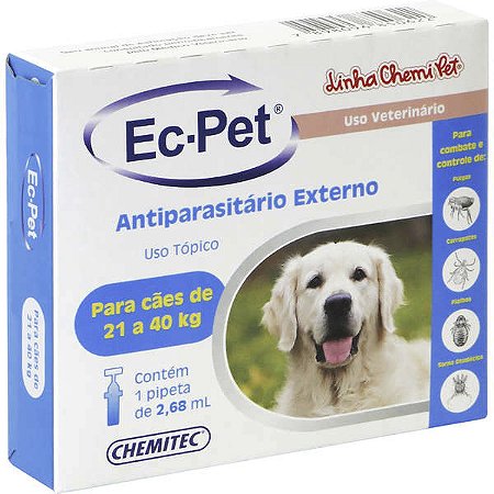 Ec-pet (Fipronil) 21 a 40 Kg 2,68 ml