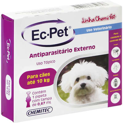 Ec-pet (Fipronil) até 10 kg 0,67 ml