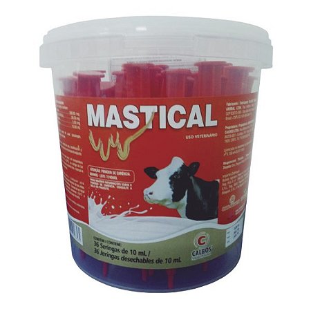 Mastical Pomada Vaca Lactação Balde com 36 X 10 gr