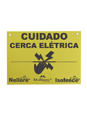 Placa Advertência Nellore