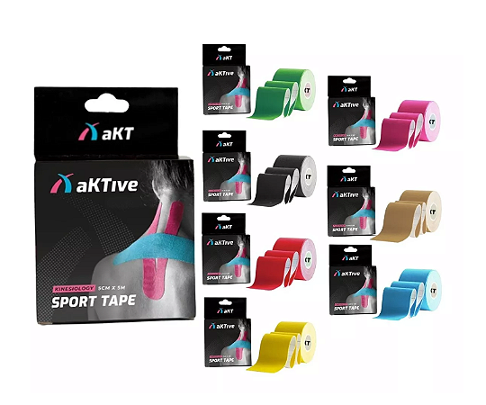 BANDAGEM NEUROMUSCULAR ELASTICA ADESIVA SPORT TAPE - AKTIVE